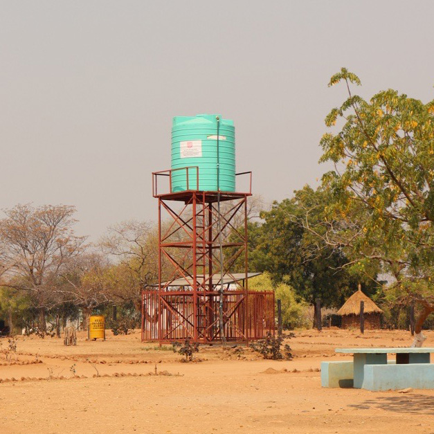 Water tank in Zambia