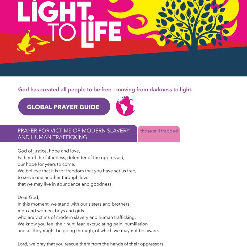 Light to Life global prayer guide